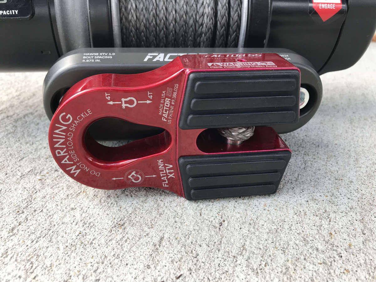 Factor 55 FlatLink XTV Winch Shackle Mount