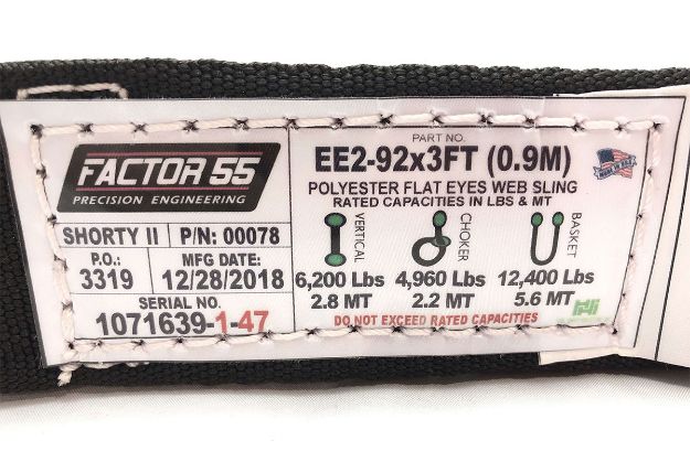 Factor 55 Shorty Strap II 3.0 Foot x 2.0 Inch