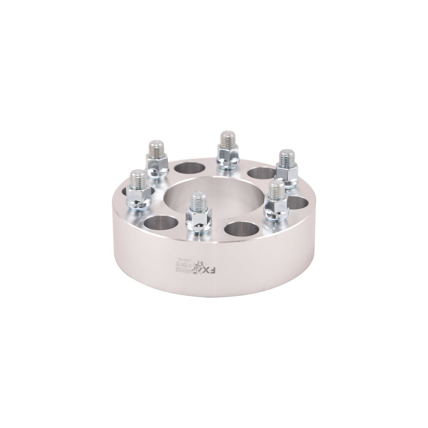 TrailFX Wheel Spacer 6x135mm/6x5.31 In Bolt Pattern 2 In Thick 87.10mm Hub Silver Color Alum Set Of 2