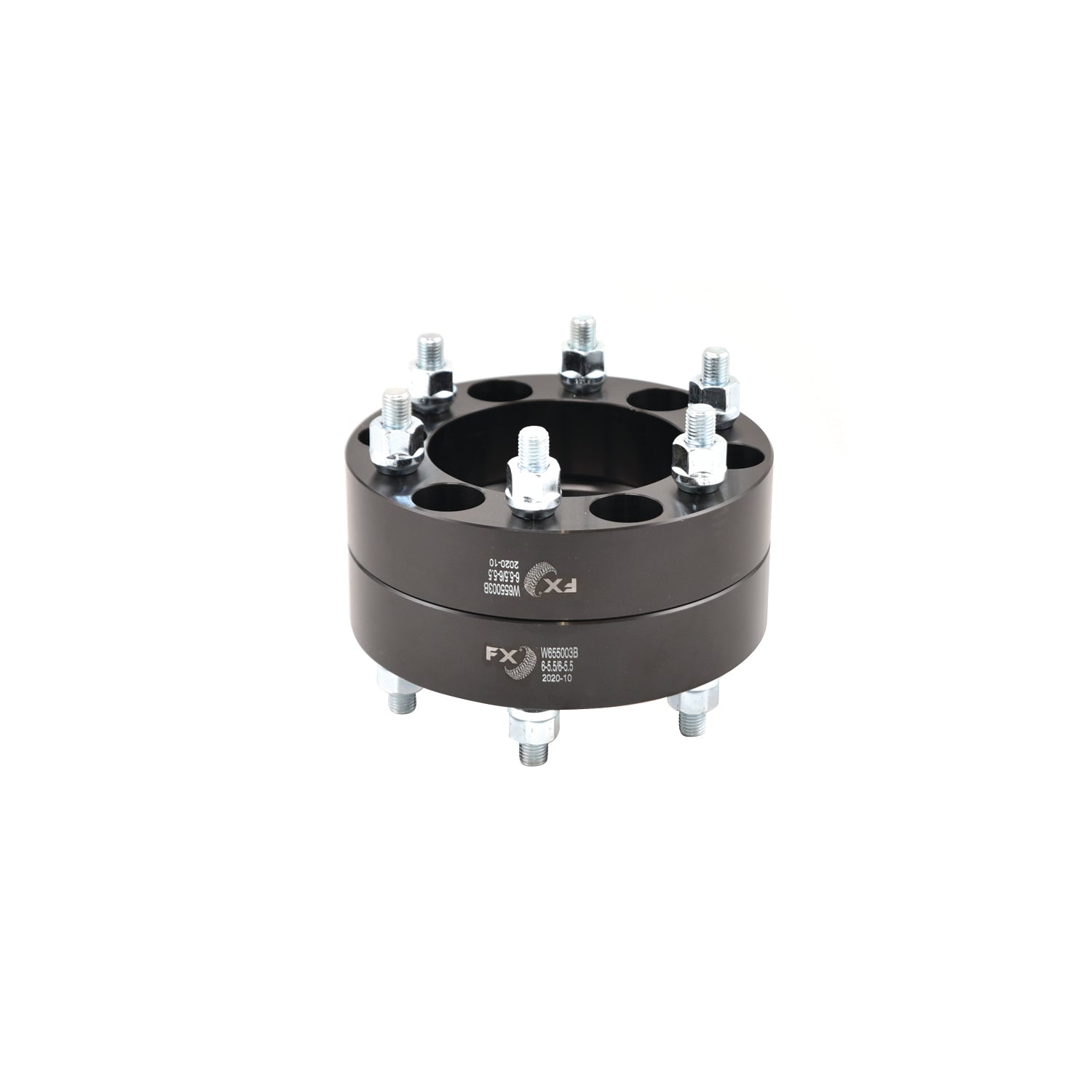 TrailFX Wheel Spacer 6x139.7mm/6x5.50 In Bolt Pattern 1.5 In Thick 108mm Hub Black Alum Set Of 2