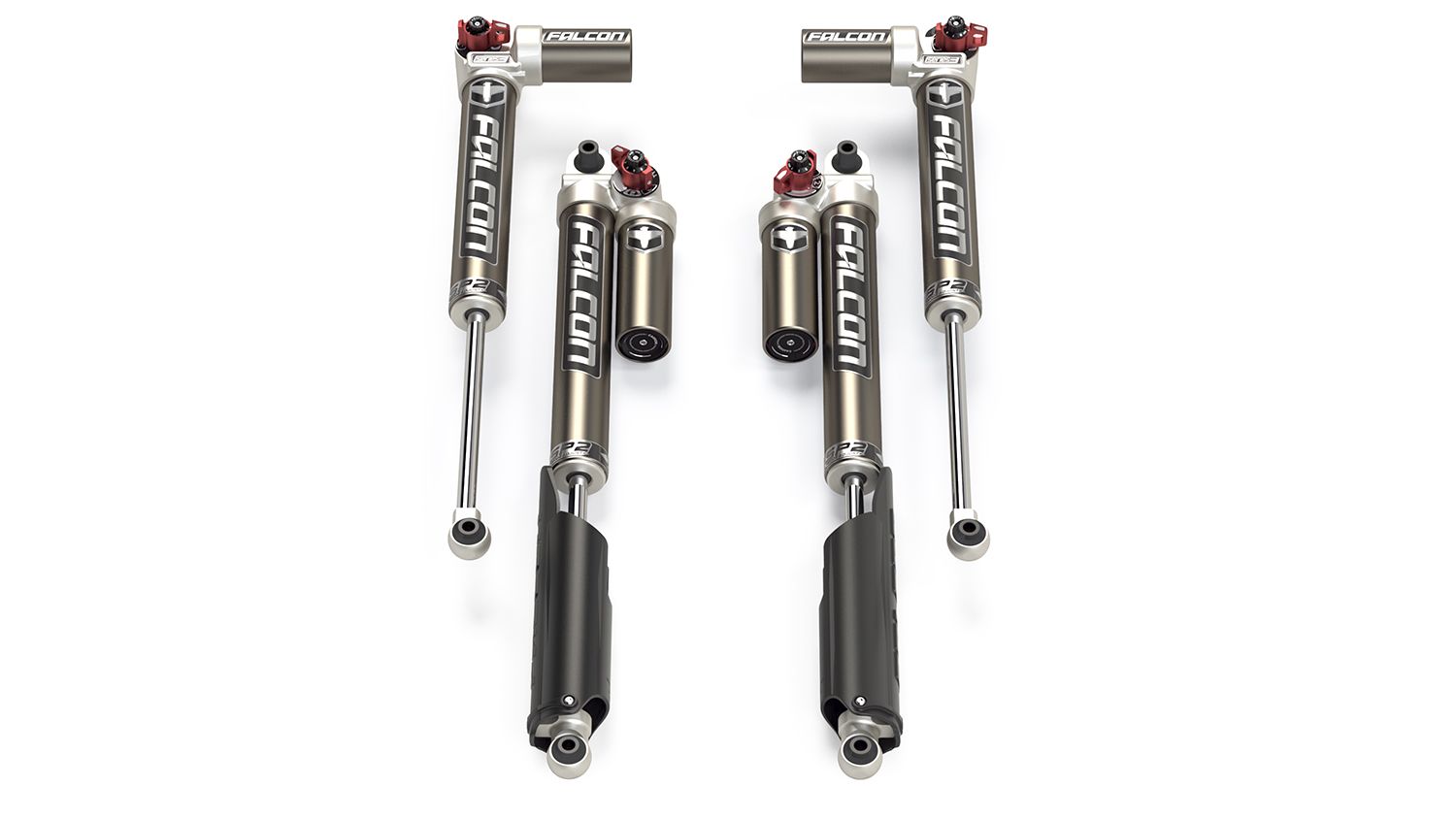 Falcon Shocks Wrangler JL EcoDiesel/4xe/392 4 Door SP2 3.3 Fast Adjust Piggyback Shock Kit 2-4.5 Inch
