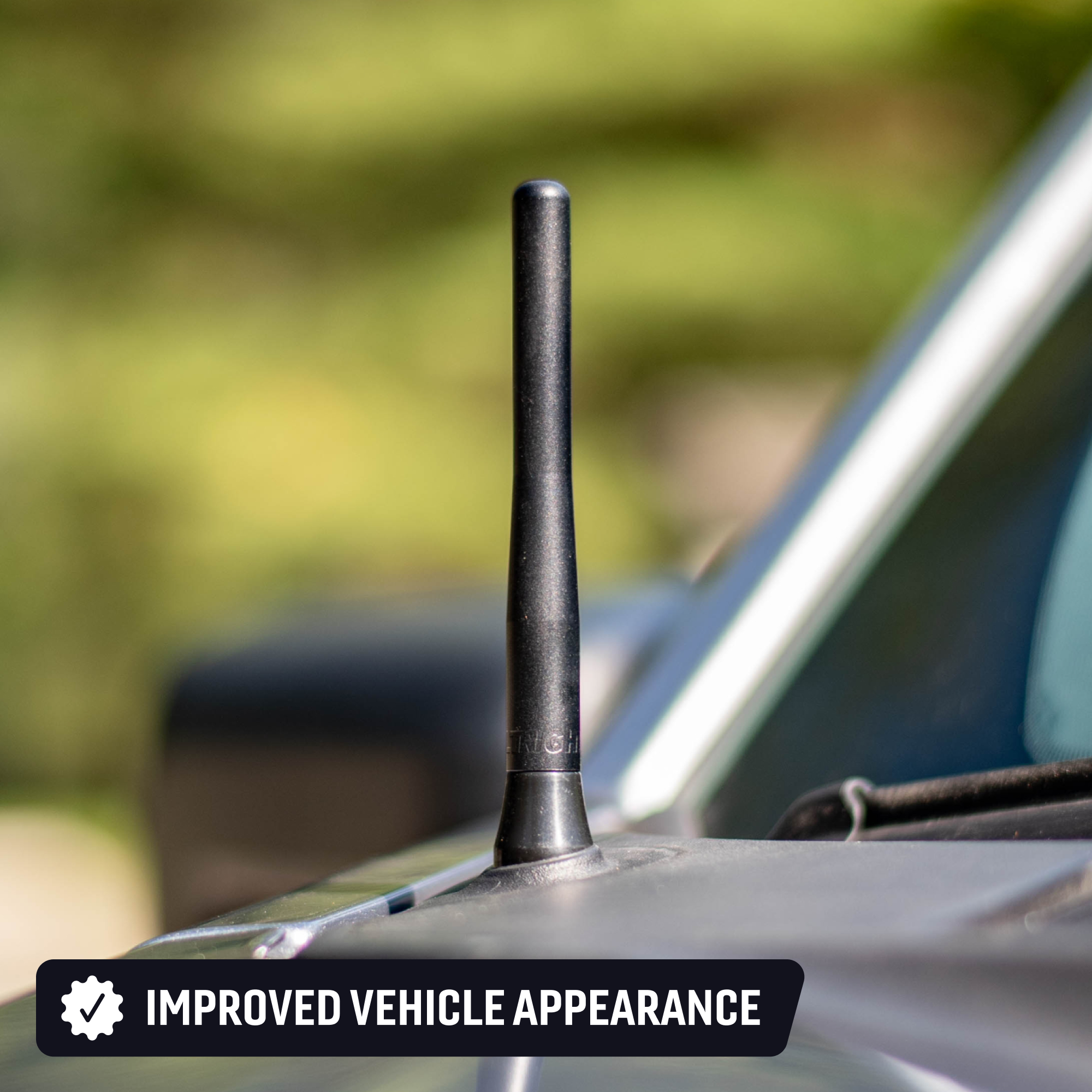 BuiltRight Industries Perfect-Fit Stubby Antenna |  Ford F-150/Raptor (2021+), Super Duty (2022+), Bronco (2021-2023)