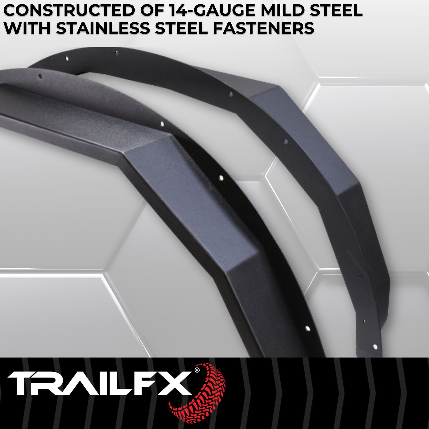 TrailFX Front Angled Fender Flares For 2021-2025 Bronco