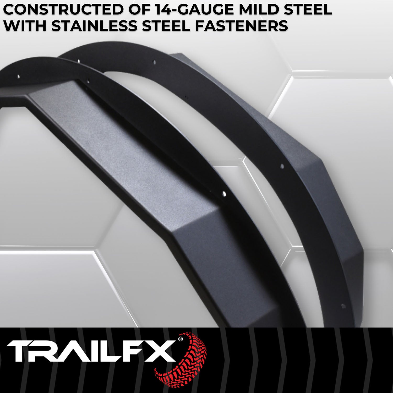 TrailFX Rear Angled Fender Flares For 2021-2025 Bronco 4 Door