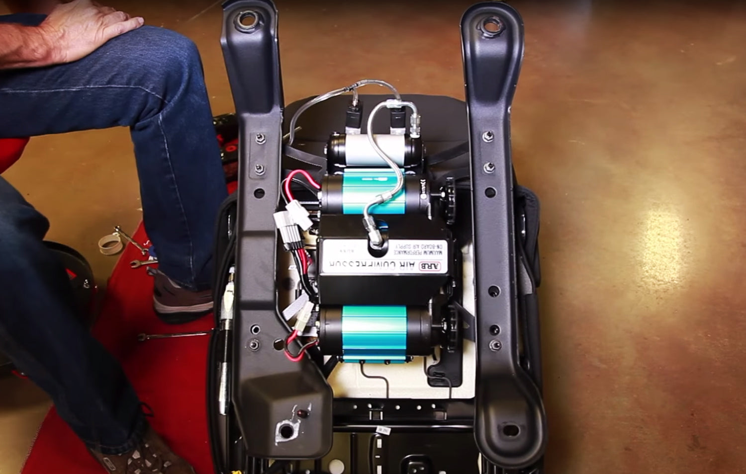 TeraFlex Wrangler JK 4 Door ARB Air Compressor Under Seat Mount Kit