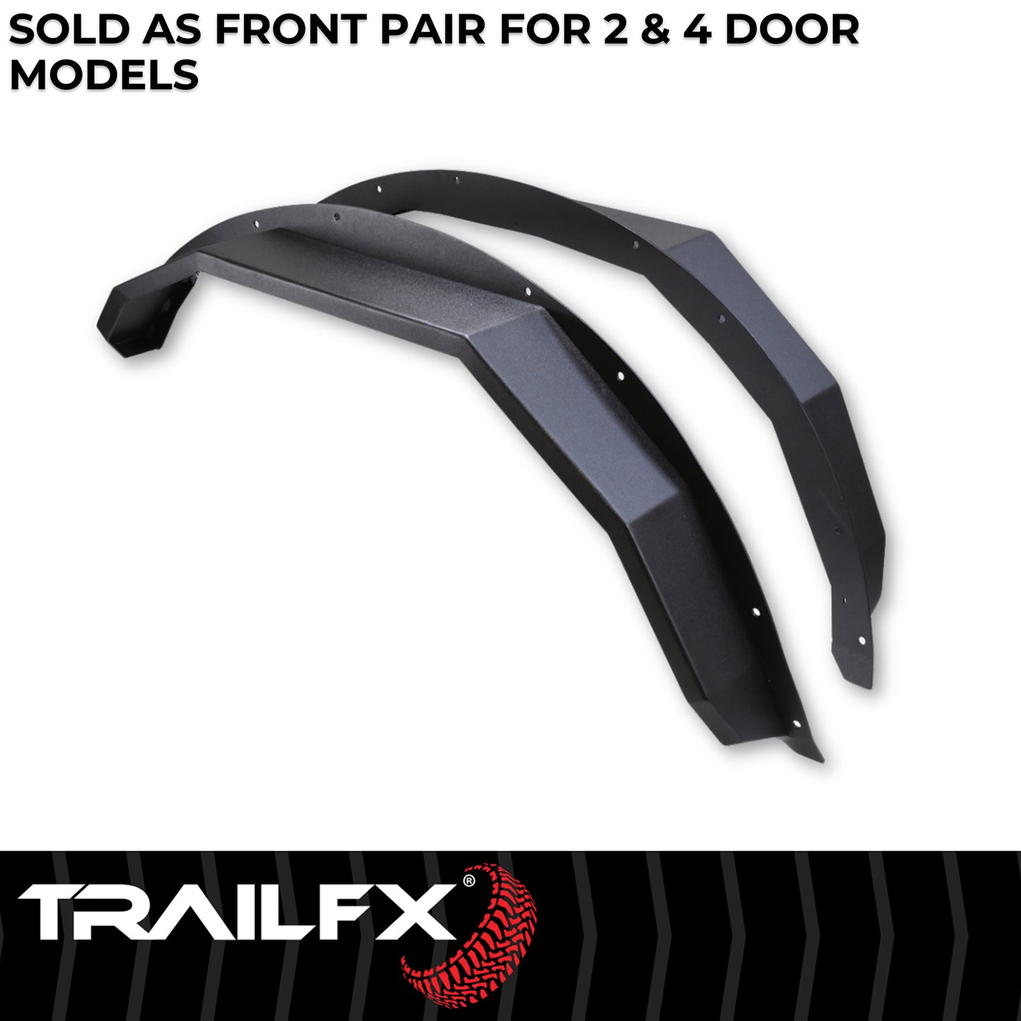 TrailFX Front Angled Fender Flares For 2021-2025 Bronco