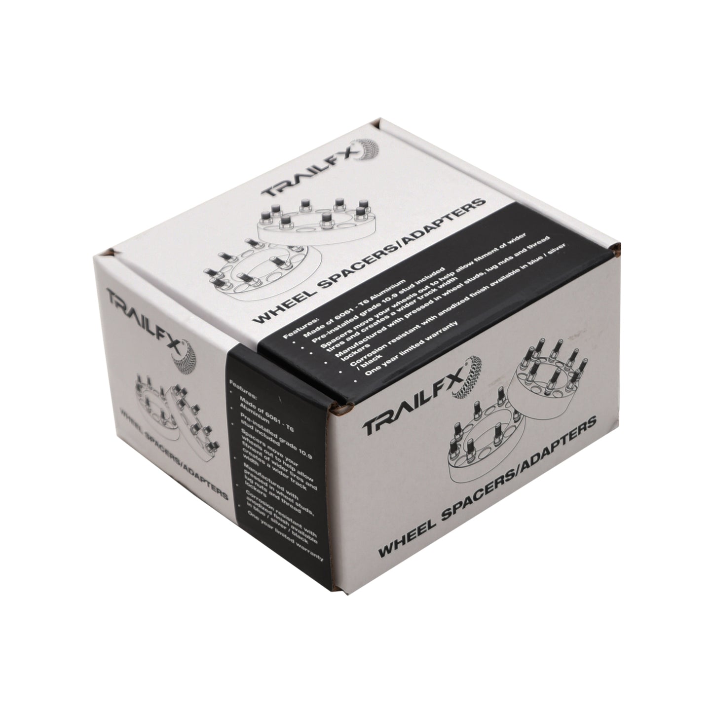 TrailFX Hub Centric Wheel Spacer 4Runner and Tacoma- Black Anodized