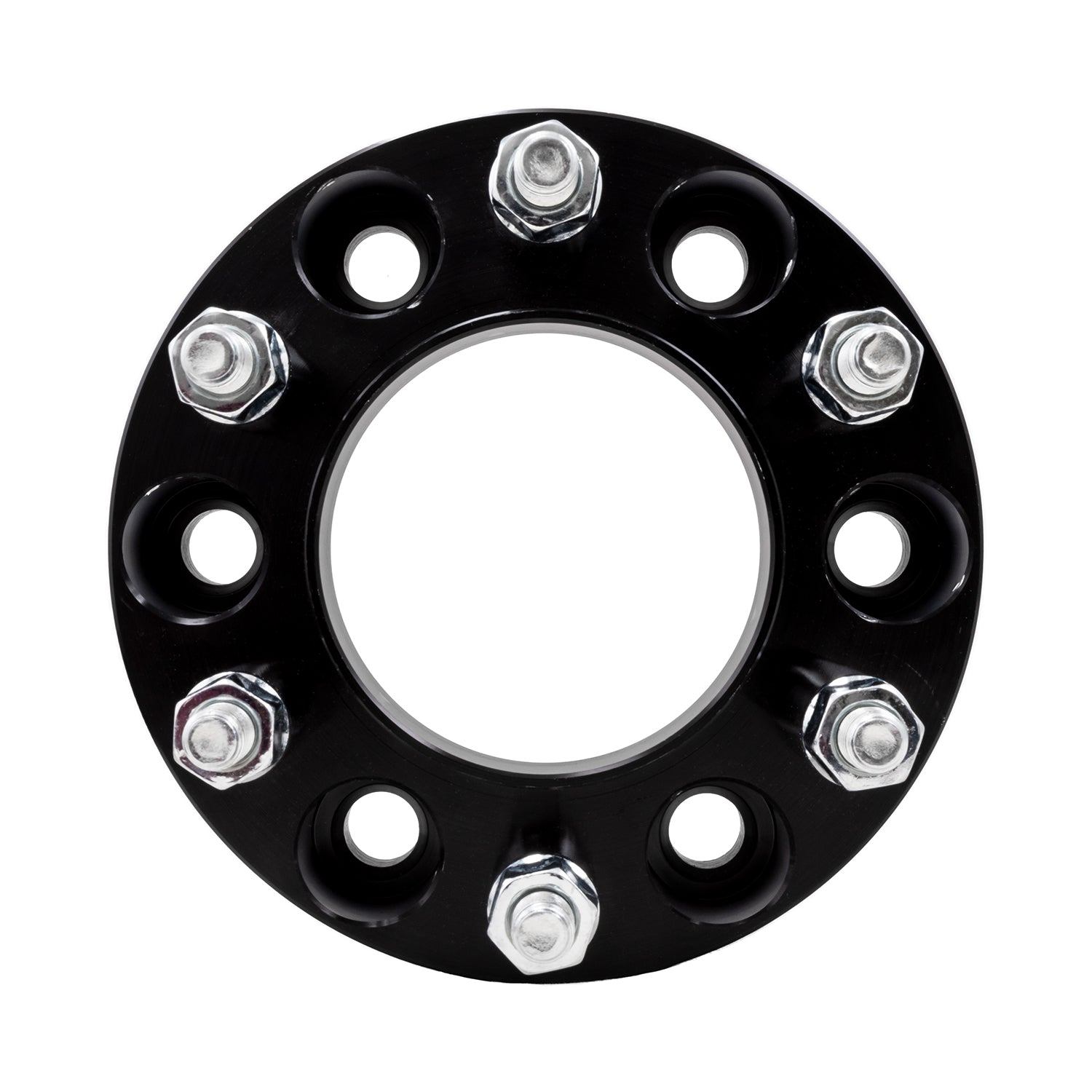 TrailFX Wheel Spacer 6x139.7 Millimeter/ 6x5.50 Inch Bolt Pattern Hub Centric Wheel Spacer- Black Anodized