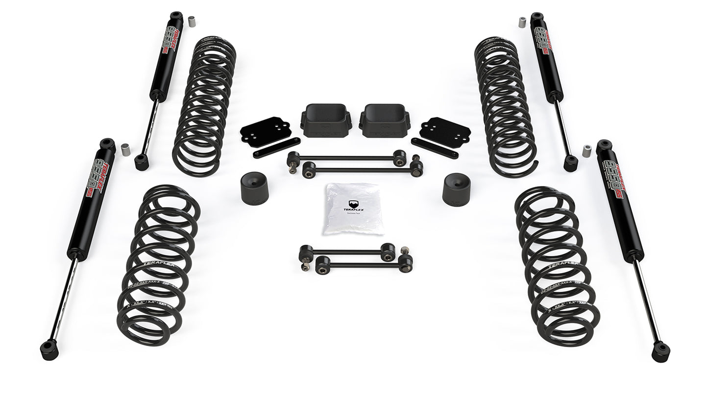 TeraFlex Wrangler JL 4 Door 2.5 Inch Coil Spring Base Lift Kit & 9550 VSS Twin-Tube Shocks