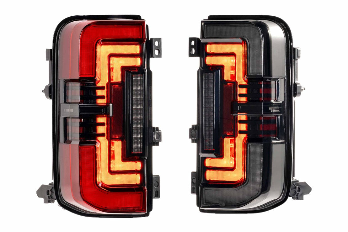 Morimoto XB LED Tail Lights: Ford Bronco (21+ / Red Lens / Set)