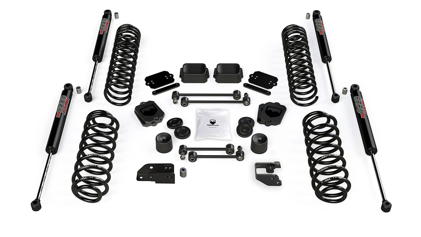 TeraFlex JL 4 Door 3.5 Inch Coil Spring Base Lift Kit & 9550 VSS Twin-Tube Shocks
