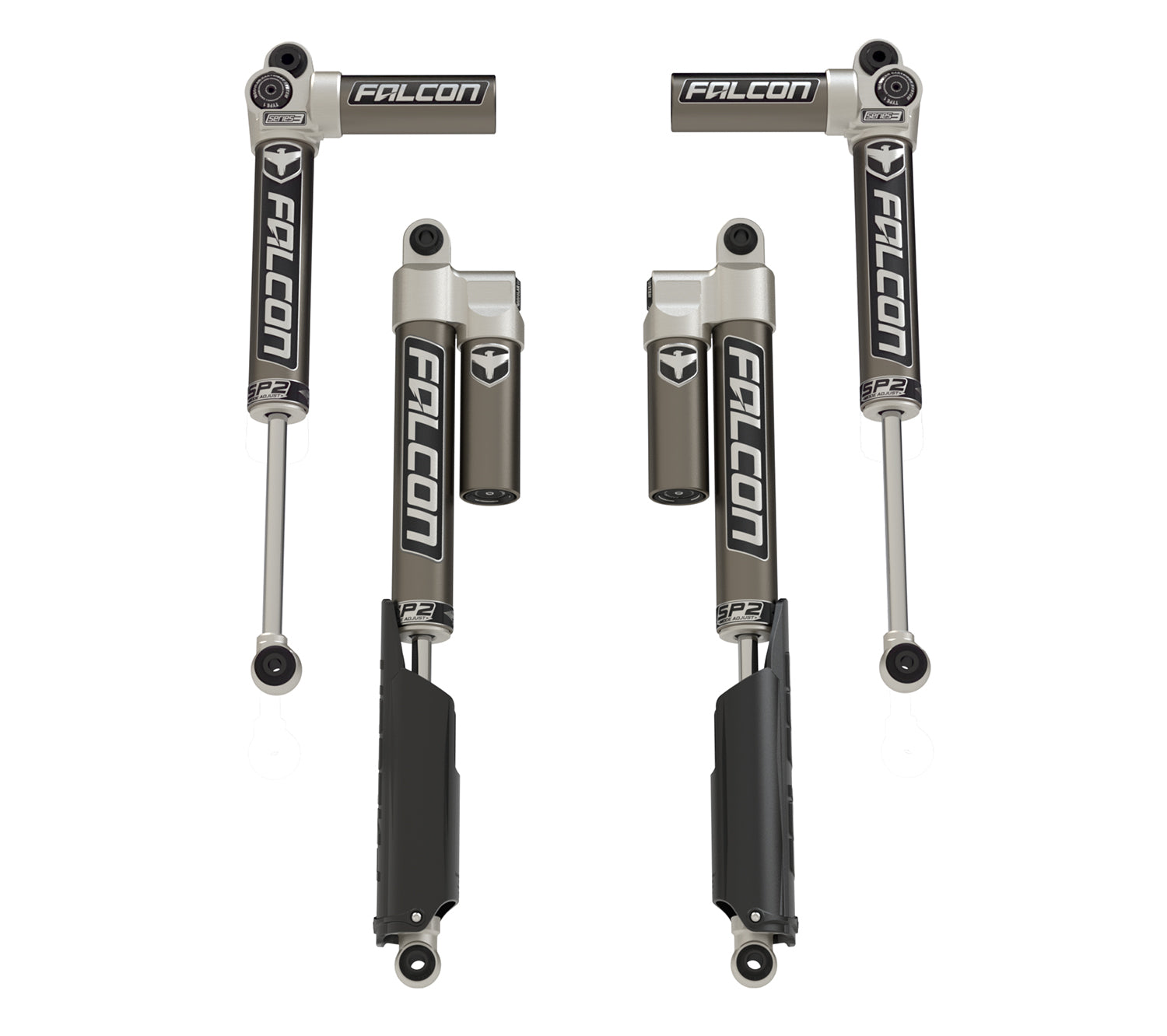 Falcon Shocks Gladiator JT Mojave No EcoDiesel SP2 3.1 Piggyback Shock Kit 0-1.5 Inch Lift
