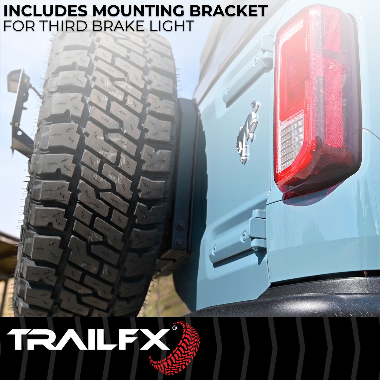 TrailFX Spare Tire Carrier Direct Mount For 2021-2025 Bronco