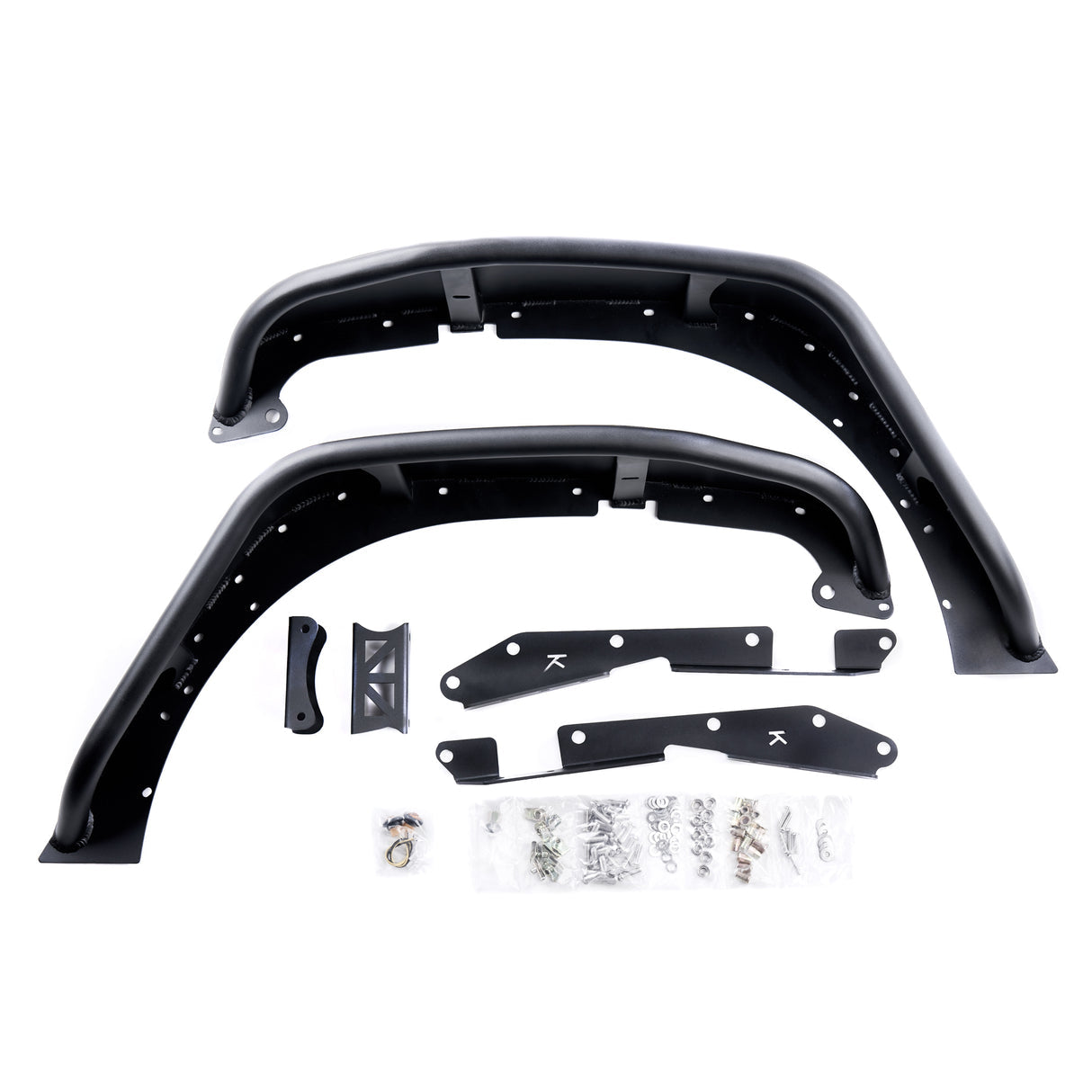 Combat Off Road Jeep JK/JKU Black Aluminum Fenders - Front Pair