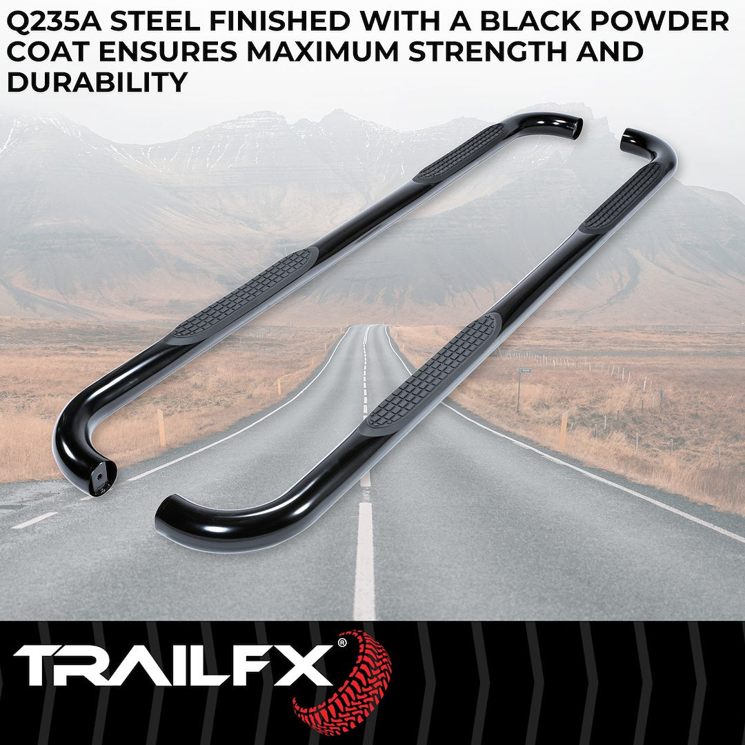 TrailFX Nerf Bar 2007-2019 Tundra Crew Cab- Black