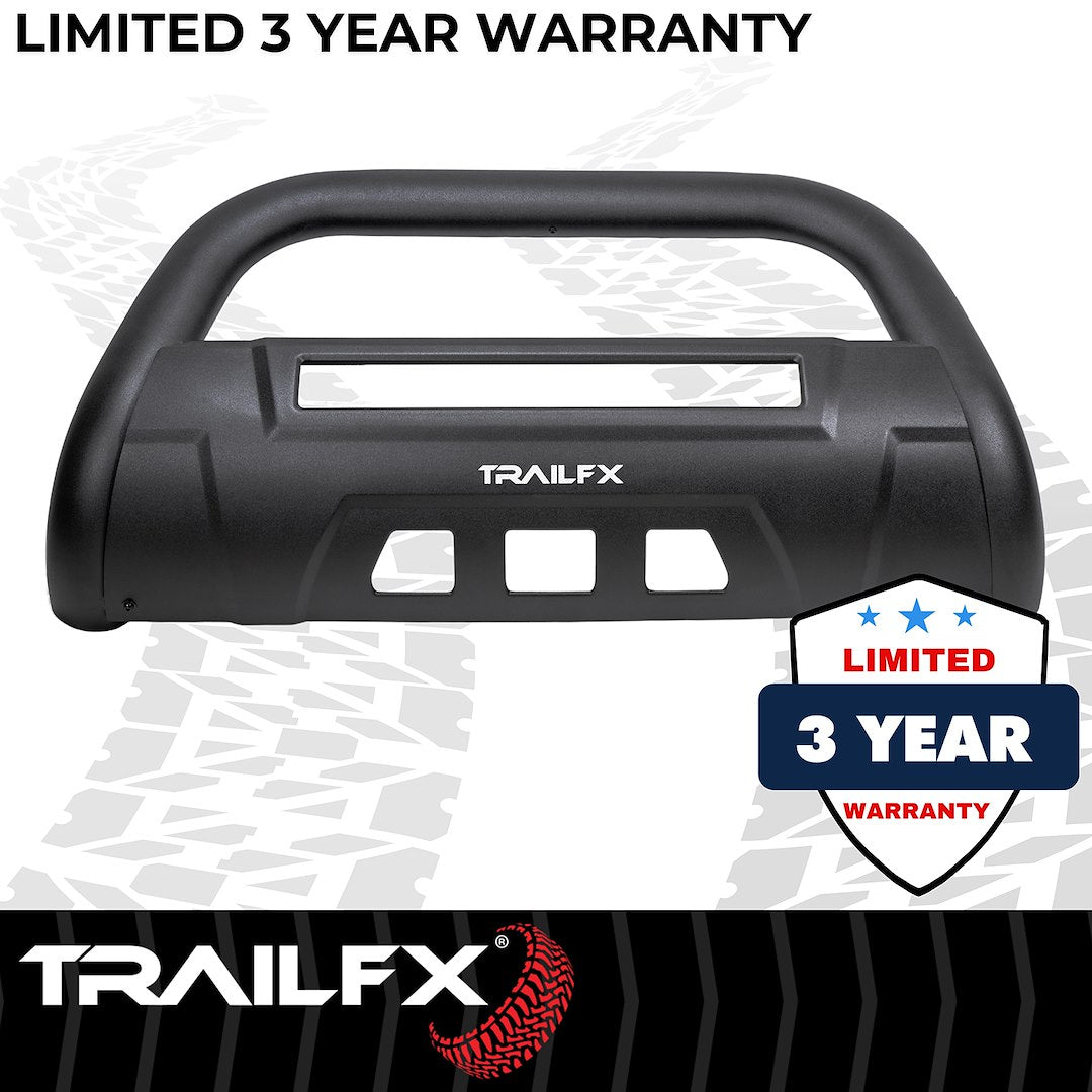 TrailFX 3.5" Oval Bull Bar w/Light Option For 2022-2026 Tundra- Black