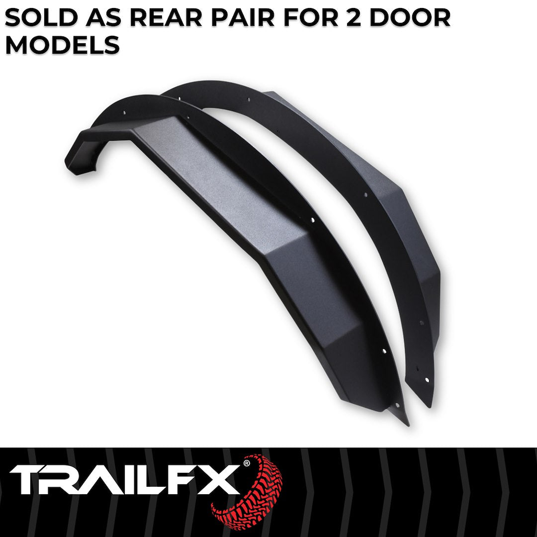 TrailFX Rear Angled Fender Flares For 2021-2025 Bronco 2 Door