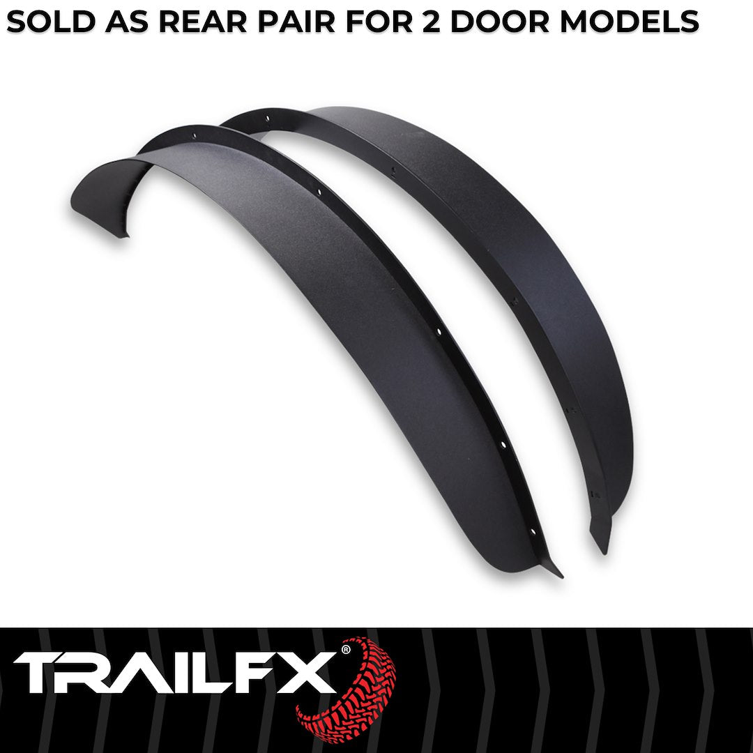 TrailFX Rear Flat Fender Flares For 2021-2025 Bronco 2 Door