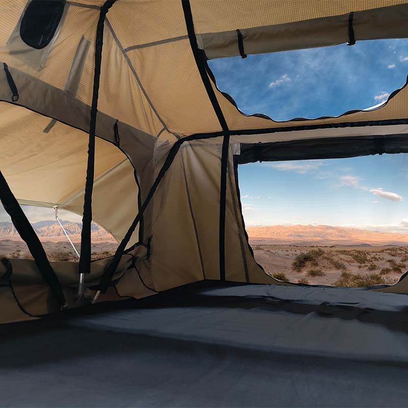 Overland Vehicle Systems TMBK Roof Top Tent OVS 3 Person w/ Green Rain Fly