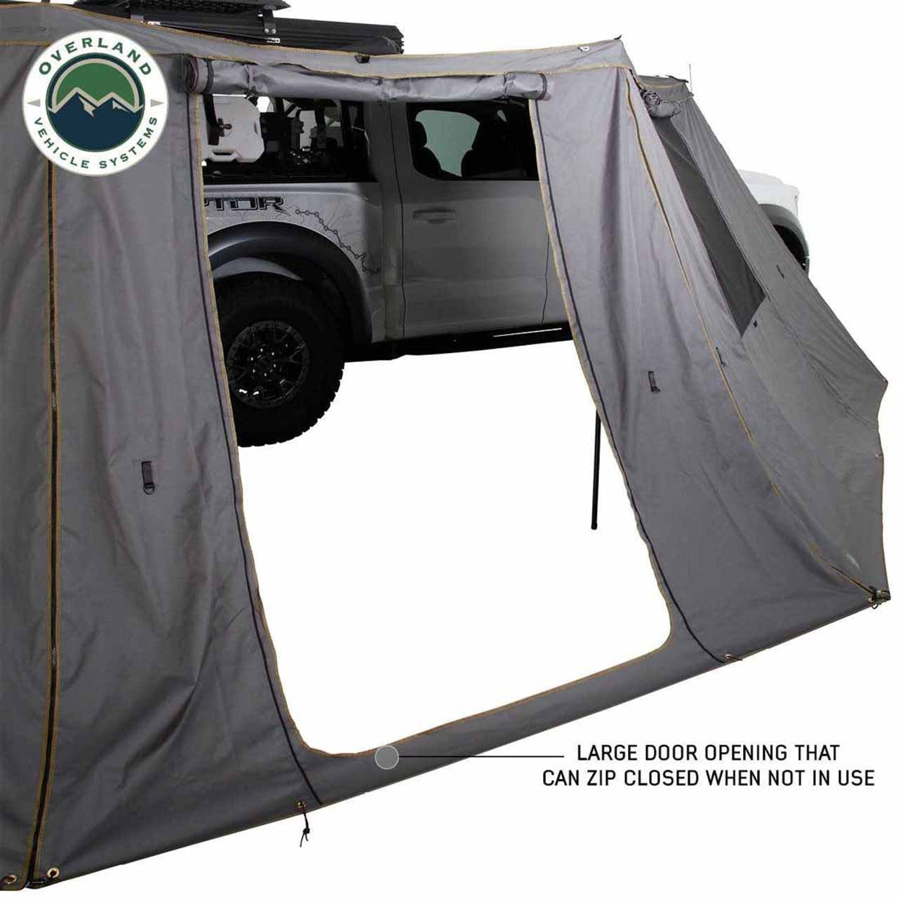 Overland Vehicle Systems 270 Awning Wall 1 Passenger Side Wall with Door & Window