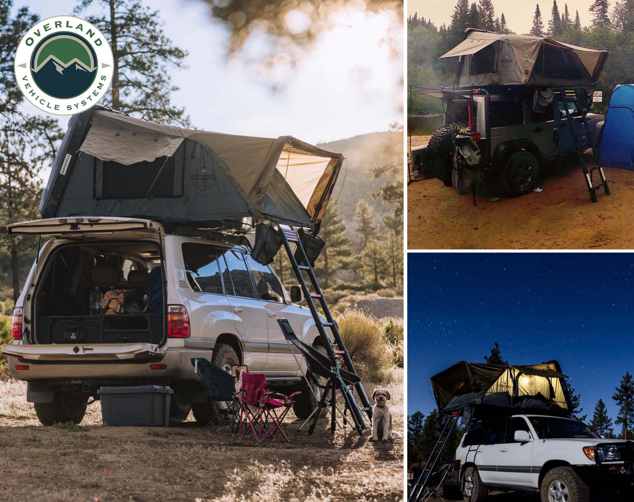 Overland Vehicle Systems Best Hard Shell Rooftop Tent Bushveld II