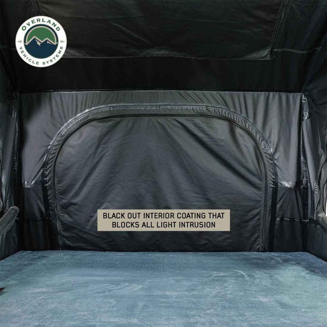 Overland Vehicle Systems XD Sherpa S3S - Soft Sided Roof Top Tent, 3 Person, Grey Body and Black Rainfly