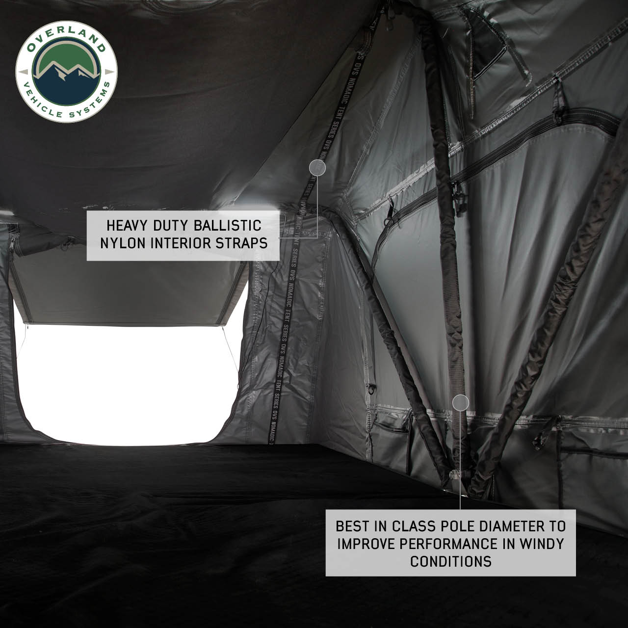 Overland Vehicle Systems Nomadic 2 Standard Roof Top Tent Roof Top Tent 2 Person