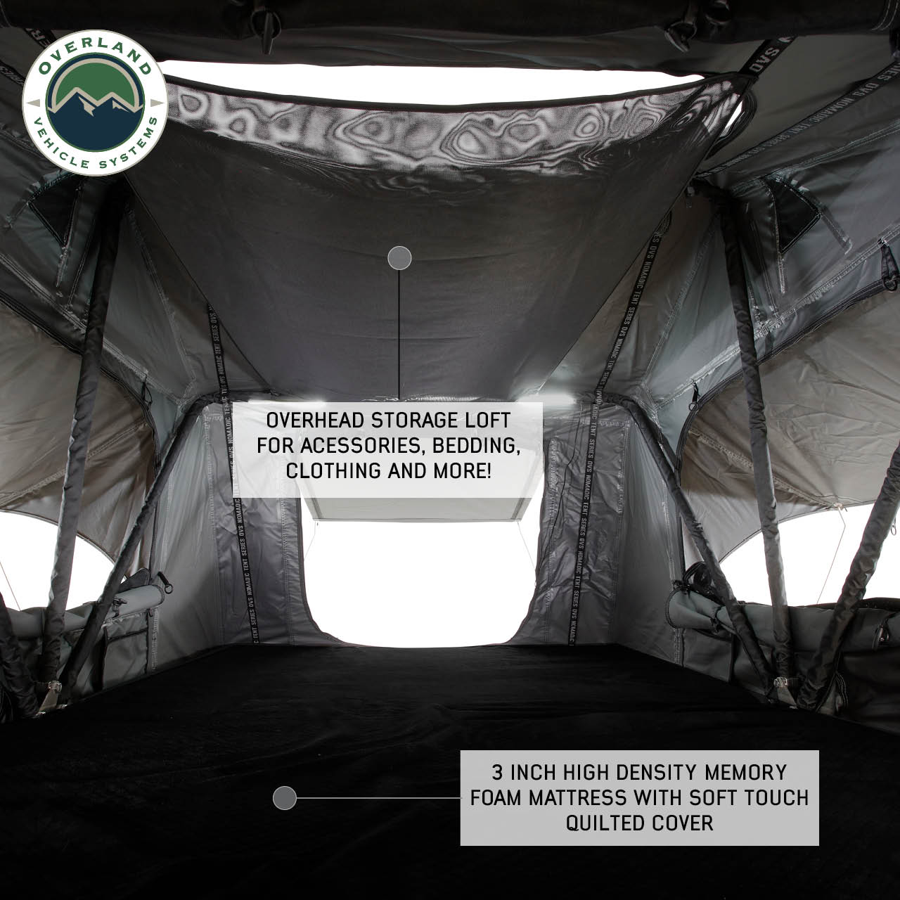 Overland Vehicle Systems Nomadic 2 Standard Roof Top Tent Roof Top Tent 2 Person