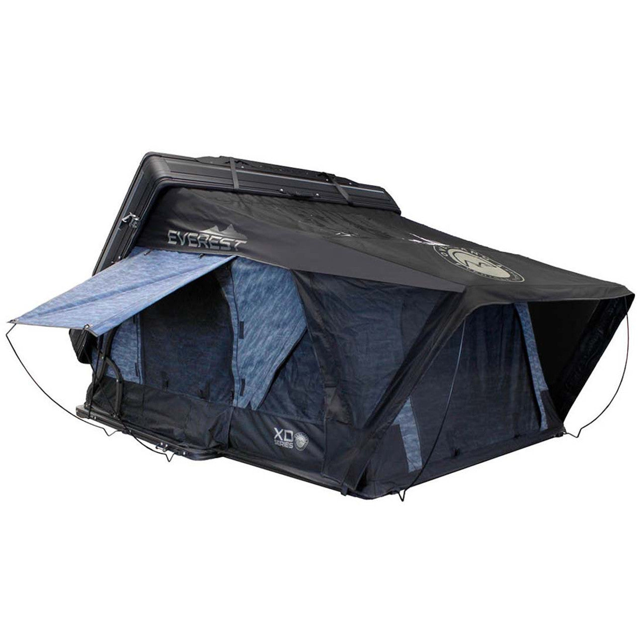 Overland Vehicle Systems XD Everest 2 - Cantilever Aluminum Roof Top Tent, 2 Person, Grey Body and Black Rainfly