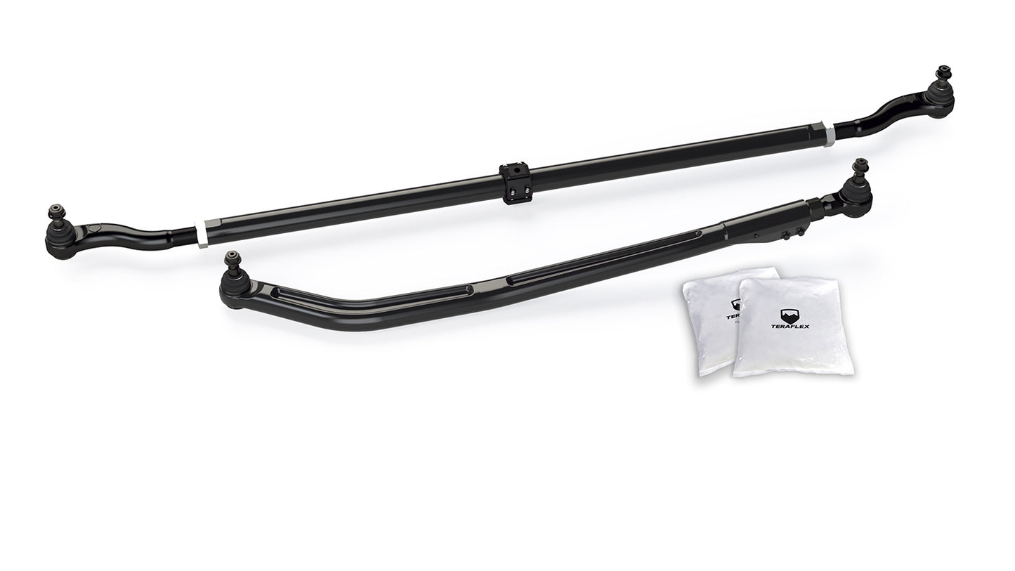 TeraFlex Wrangler JL/Gladiator HD Chromoly Tie Rod Kit & HD Forged Drag Link Kit 2-6 Inch Lift