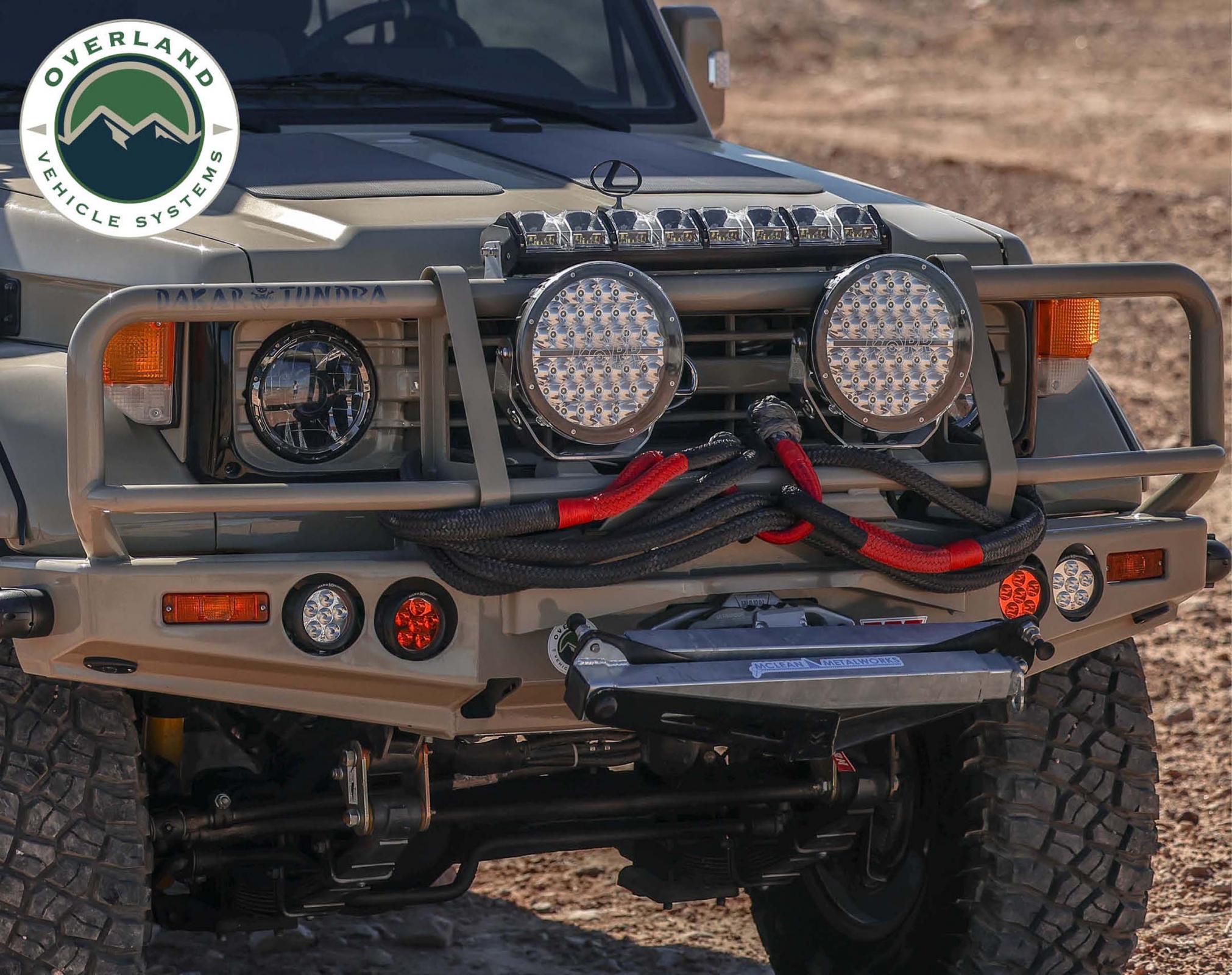 Overland Vehicle Systems Brute Kinetic Rope Recovery Strap 1 x 30 Foot 30 Percent Stretch