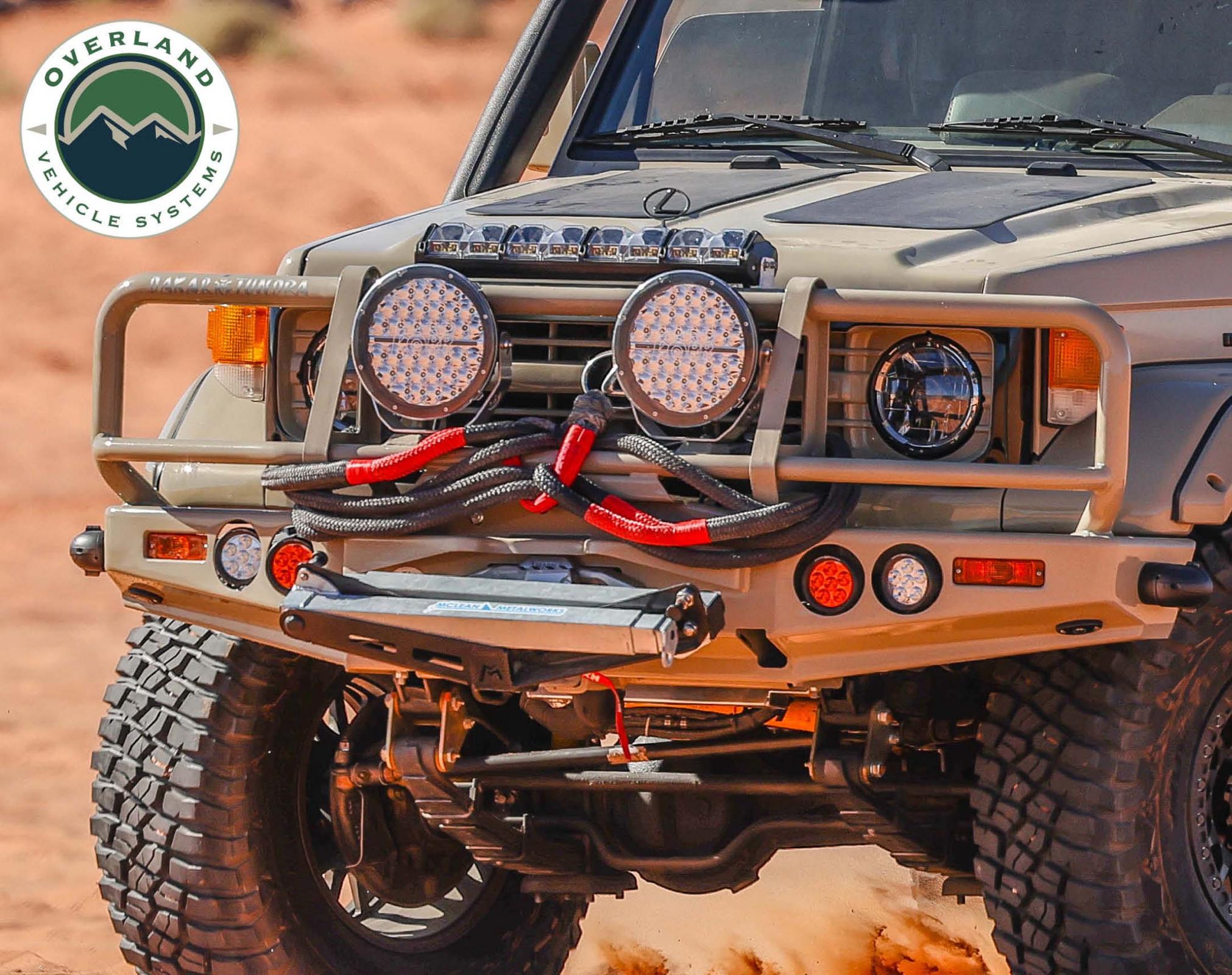 Overland Vehicle Systems Brute Kinetic Rope Recovery Strap 1 x 30 Foot 30 Percent Stretch