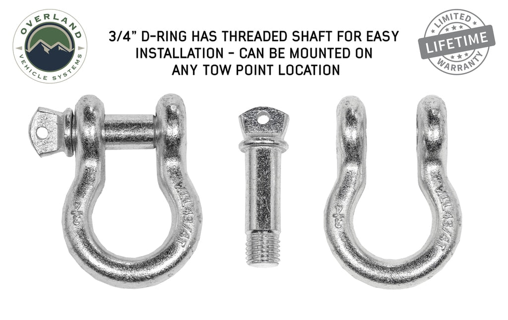 Overland Vehicle Systems Recovery Shackle D-Ring Bow Shackle vs Soft Shackle