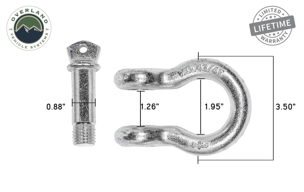 Overland Vehicle Systems Recovery Shackle D-Ring Bow Shackle vs Soft Shackle