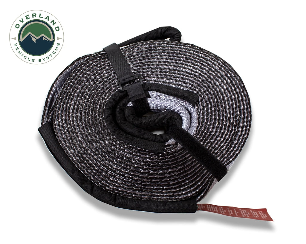 Overland Vehicle Systems Tow Strap 30 30,000 lb. 3 x 30' Gray Storage Bag