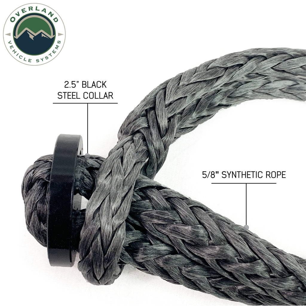 Overland Vehicle Systems Soft Shackle Recovery 5/8 44,500 lb. With Collar