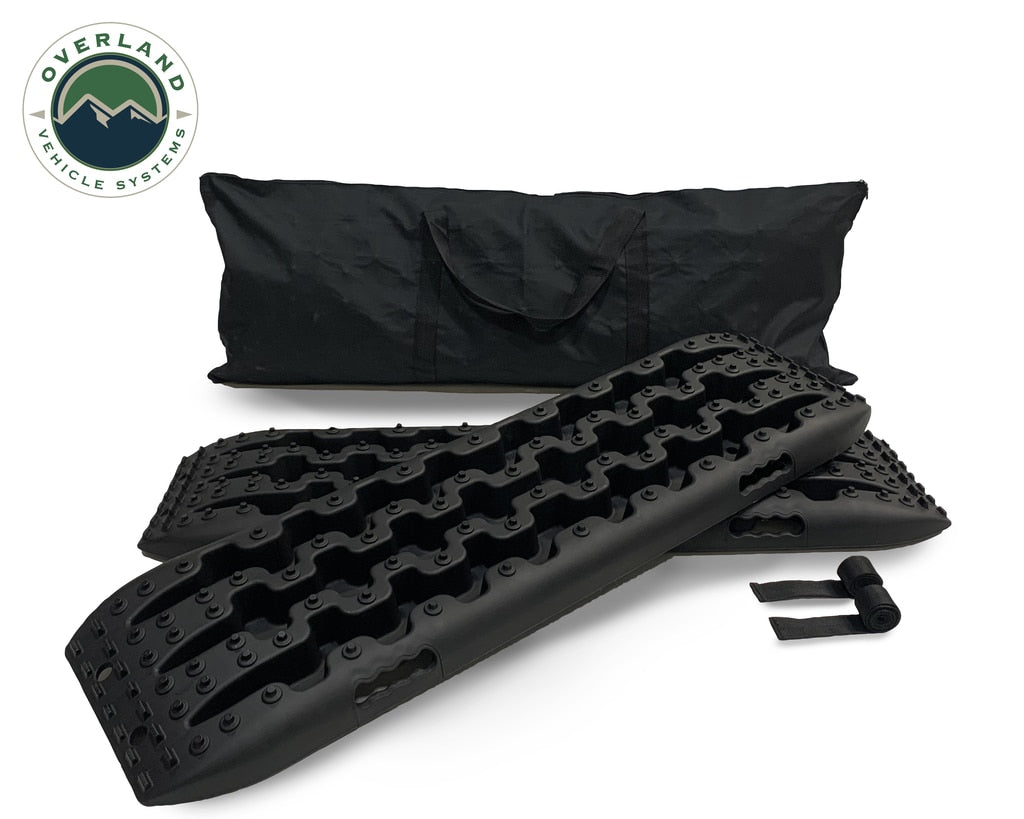 Overland Vehicle Systems Recovery Ramps for 4WDs Gray/Black Universal + Storage Bag