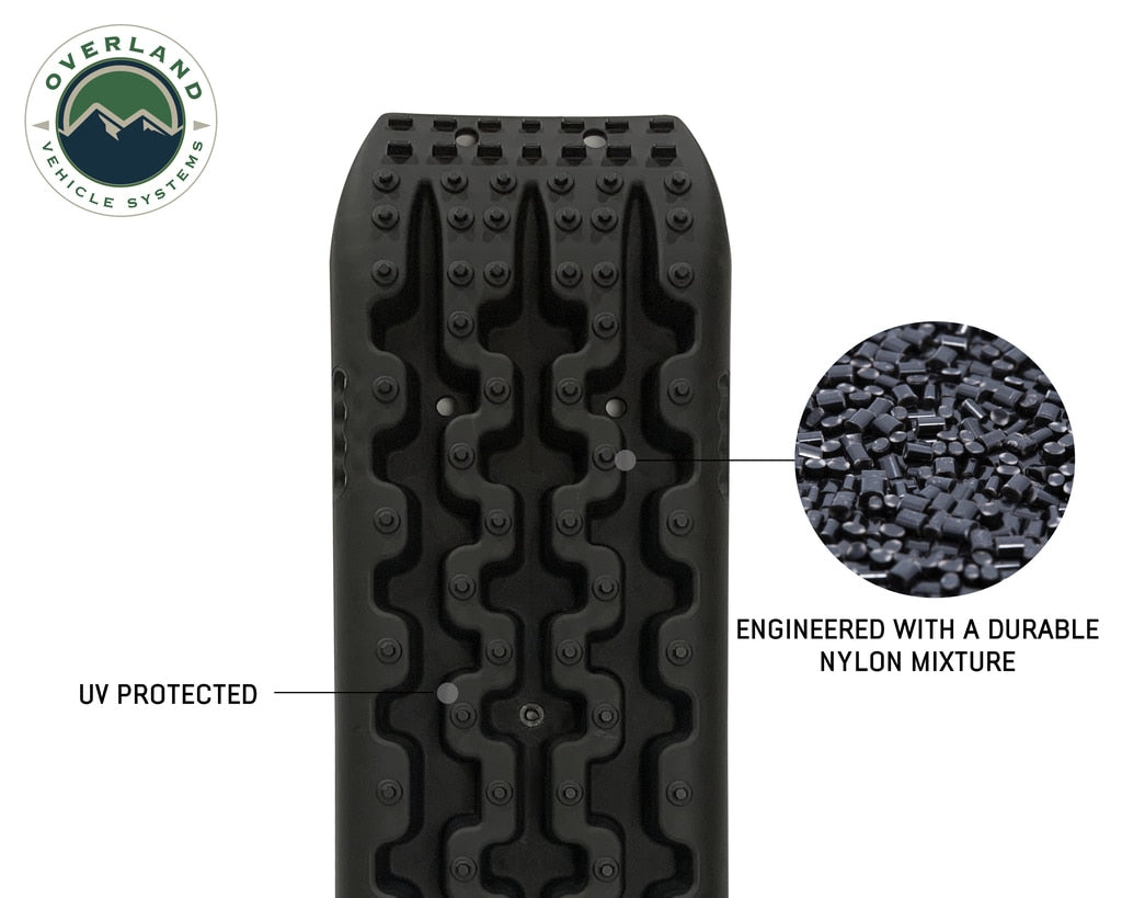 Overland Vehicle Systems Recovery Ramps for 4WDs Gray/Black Universal + Storage Bag