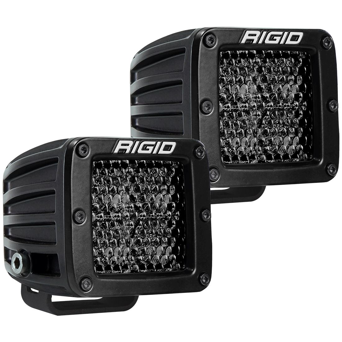 RIGID Industries Spot Diffused Midnight Surface Mount Pair D-Series Pro