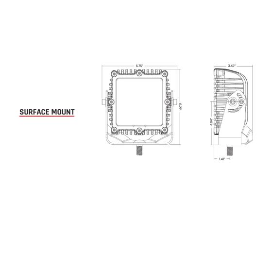 Rigid Industries Q-Series Spot with Amber PRO Lens