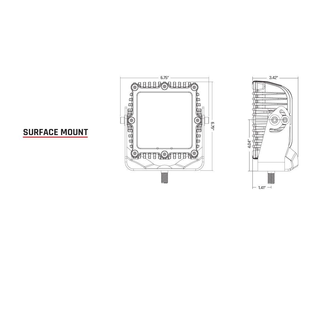 RIGID Industries Flood Diffused White Housing Q-Series Pro