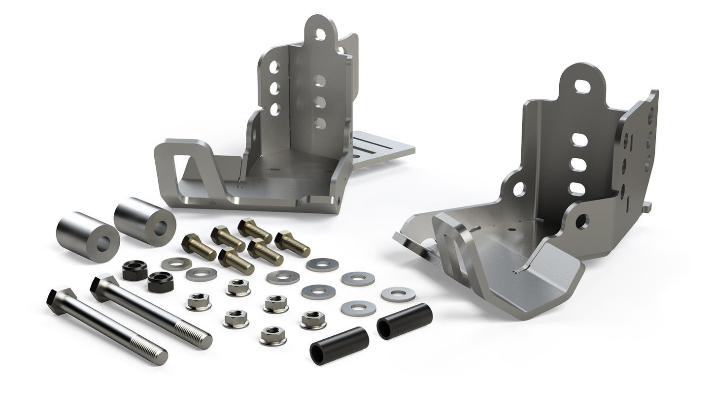 Falcon Shocks Wrangler JK HD Shock Skid Plate Kit Rear