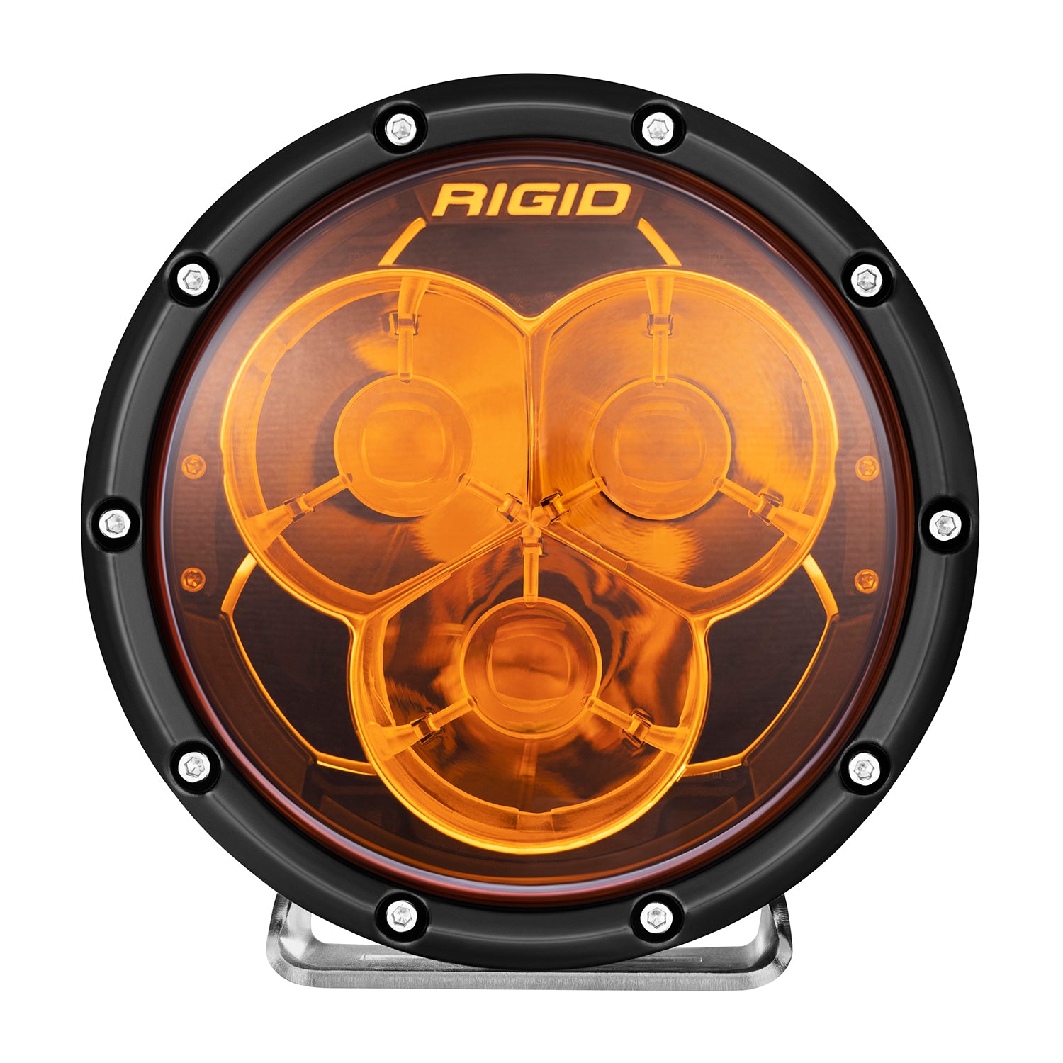 RIGID Industries 6 Inch 360-Series Laser Amber PRO with Precision Spot Optics and Amber Backlight