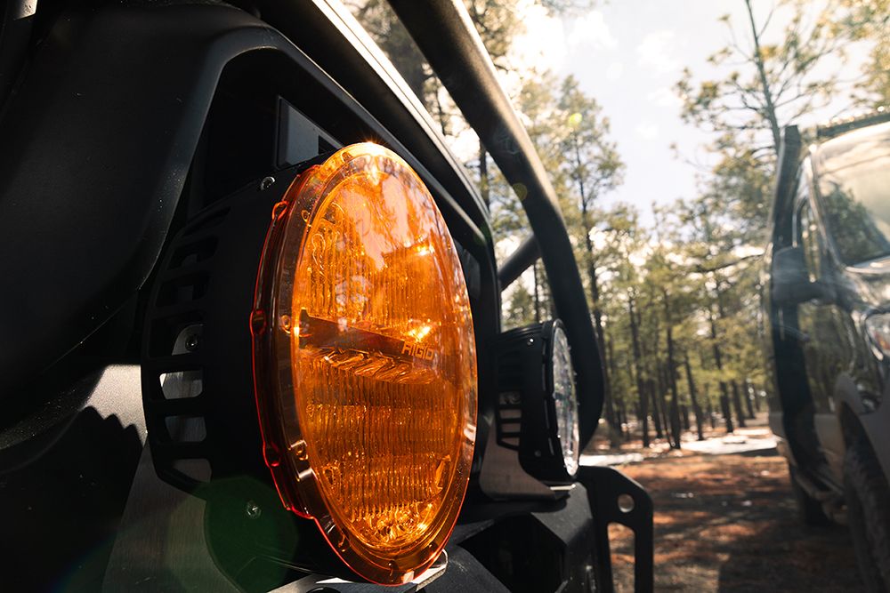 Rigid Industries 360-Series Light Cover 9 Inch Lamp Amber Single