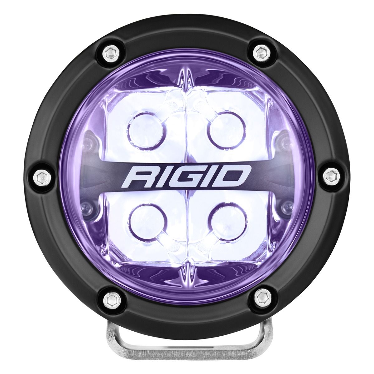 Rigid Industries 360-Series 4 Inch Off-Road Lamp Spot Beam RGBW Backlight Set of 2