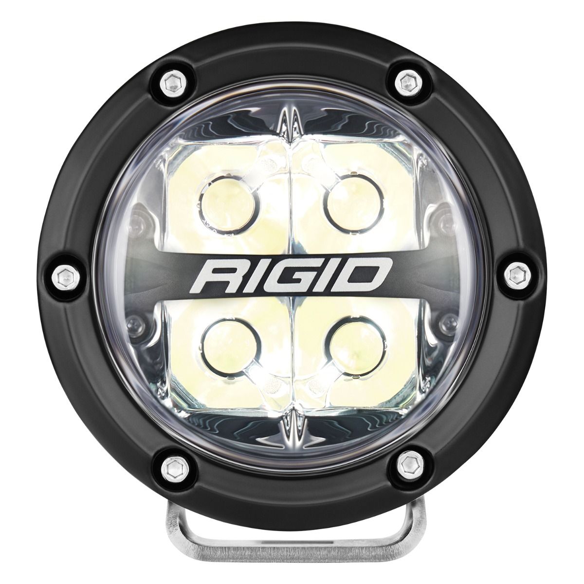 Rigid Industries 360-Series 4 Inch Off-Road Lamp Spot Beam RGBW Backlight Set of 2