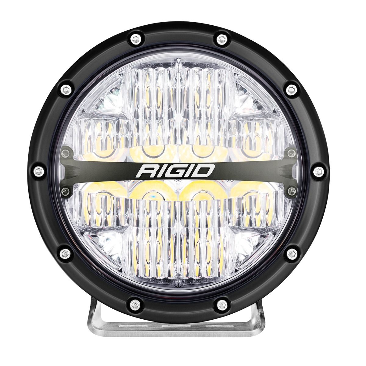 Rigid Industries 360-Series 6 Inch Off-Road Lamp Drive Beam RGBW Backlight Set of 2