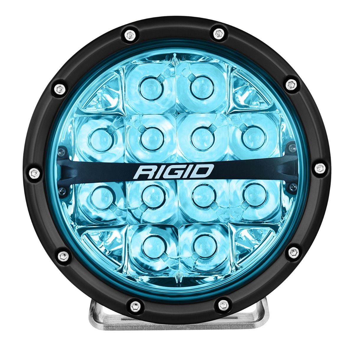 RIGID Industries 360-Series 6 Inch Off-Road Lamp Spot Beam RGBW Backlight Set of 2