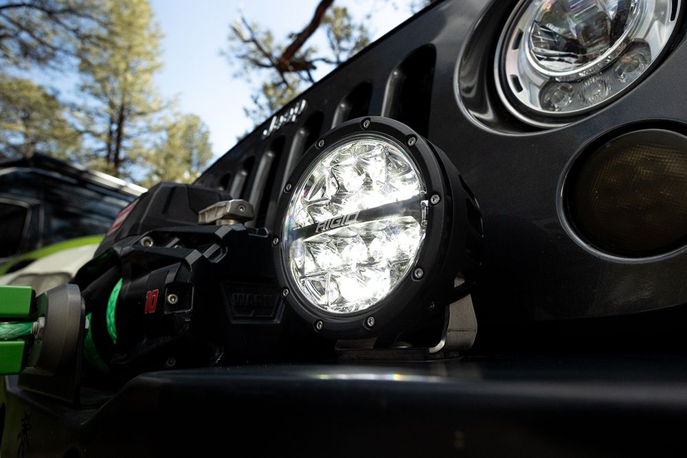 RIGID Industries 360-Series 6 Inch Off-Road Lamp Spot Beam RGBW Backlight Set of 2