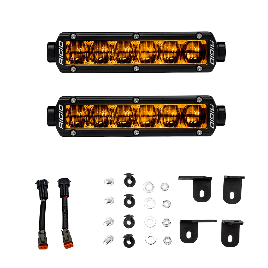 RIGID Industries 2022+ Toyota Tundra 6 Inch SR-Series Selective Yellow Fog Light Kit
